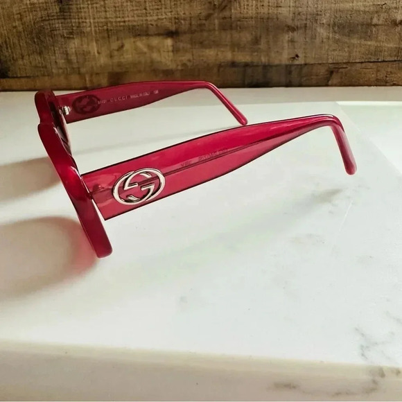Rare Vintage Authentic Gucci GG
2407/S 3BY Cherry 51mm Gray
Gradient Sunglasses - Picture 8 of 12